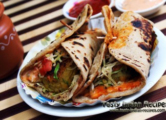 Aloo Tikki Wrap