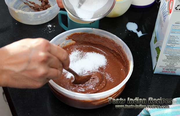 Chocolate Brownie Cake Steps