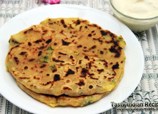 Palak Aloo Paratha