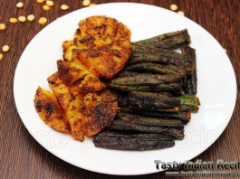 Stuffed Aloo Bhindi