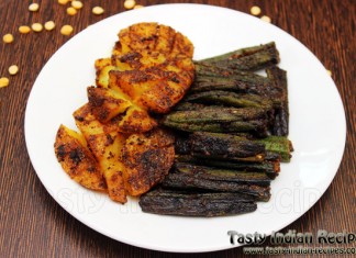 Stuffed Aloo Bhindi