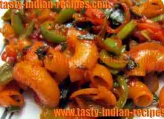 Vegetable-chilli-macaroni